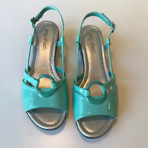 EASY STREET SEAMIST PATENT TEMPE DRESS SANDAL 8M